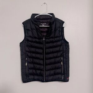 Tumi Pax Black Puffer Zip Up Vest Size L
